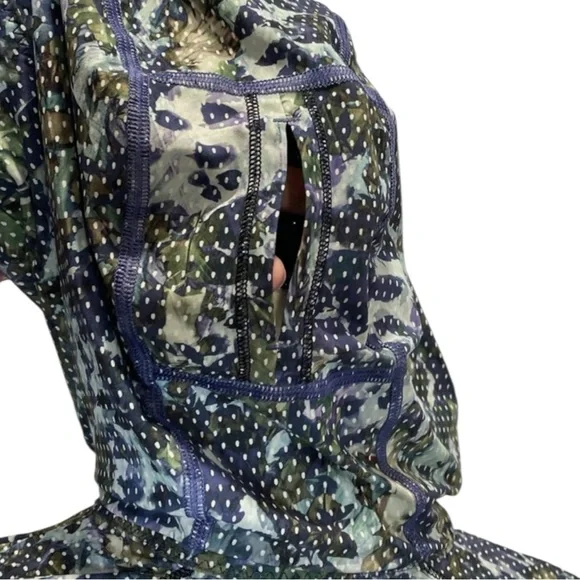 LULULEMON Runbeam Hoodie Floral Sport in Multicolors Size 2 or 4 — Older Style - Picture 7 of 12